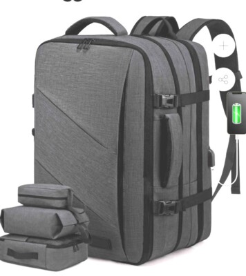 Lovevook Travel 4 Piece Backpack with lock/charger 20'' *13''*7''(i)