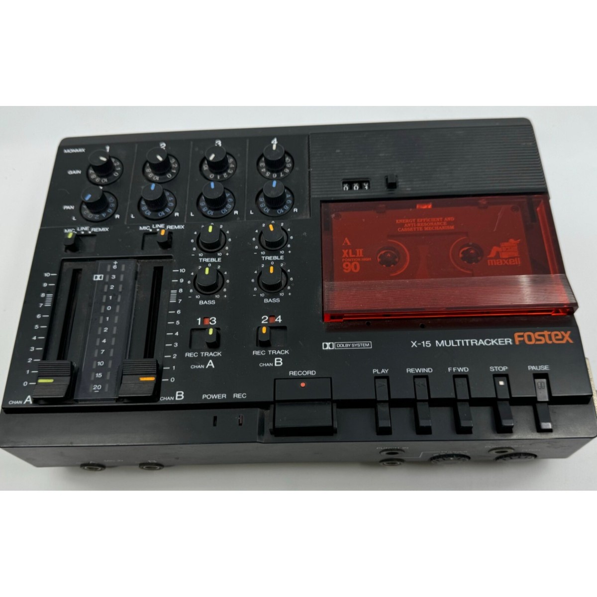 fostex カセットMTR Fostex X-15 Multitracker Cassette Deck Untested No Power Cord For