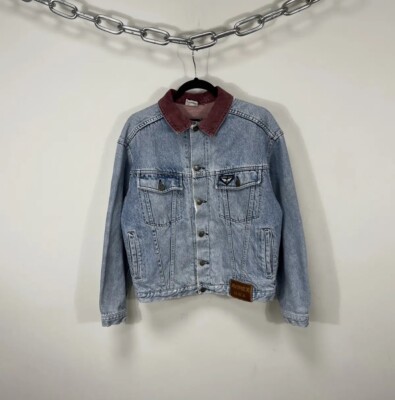 Vintage 90s Avirex USA Military Very Rare Hype Denim Jacket