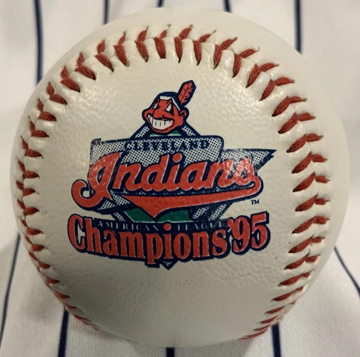Cleveland Indians 1995 American League Champs Baseball Ball