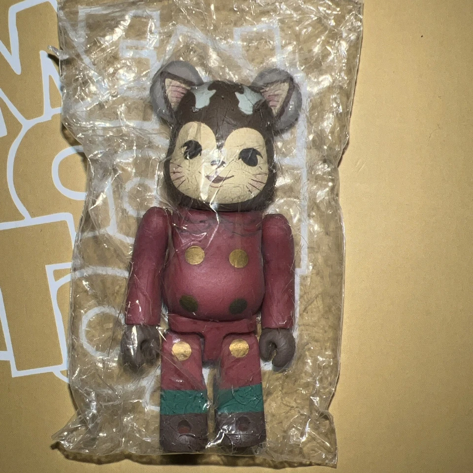 Boneco BE@RBRICK 🐻🧱 Series 36 Secret Morris The Cat (Marrom) com cartão - Imagem 2 de 3