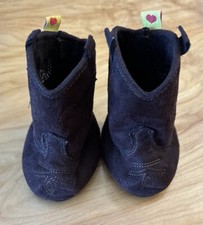 Build-A-Bear Cowboy Boots Brown BABW Hook  Loop Closure