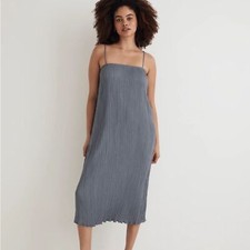 Madewell The Goldie Dress in Plissé Womens Size 6