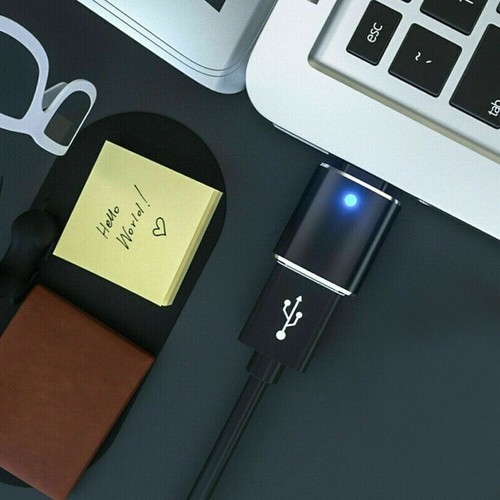 USB-C LED 3.1 Male to USB A Female Adapter Converter OTG Type C Android Phone - Photo 9 sur 14