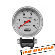 Auto Meter 3788 Ultra-Lite 2-5/8" Pedestal Tachometer Gauge, 0-5000 RPM