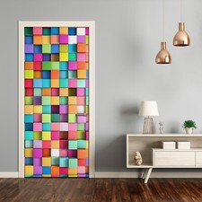 Removable Home Decor Door Wall Sticker Self Adhesive Modern Abstraction squares