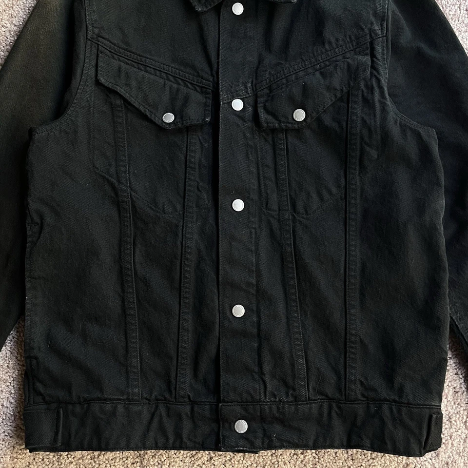 Rare Sample Volcom Stone Age X Baker Collab Black Denim Jacket Limited Edition - Image 4 of 4