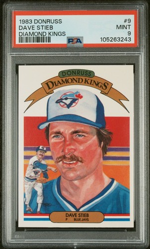 1983 Donruss #9 Diamond Kings Dave Stieb PSA 9
