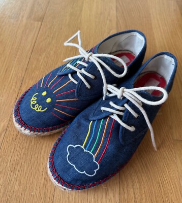Girls Stella McCartney Eu 36, US 4 NWOT Shoes Flats Espadrilles Denim Jean