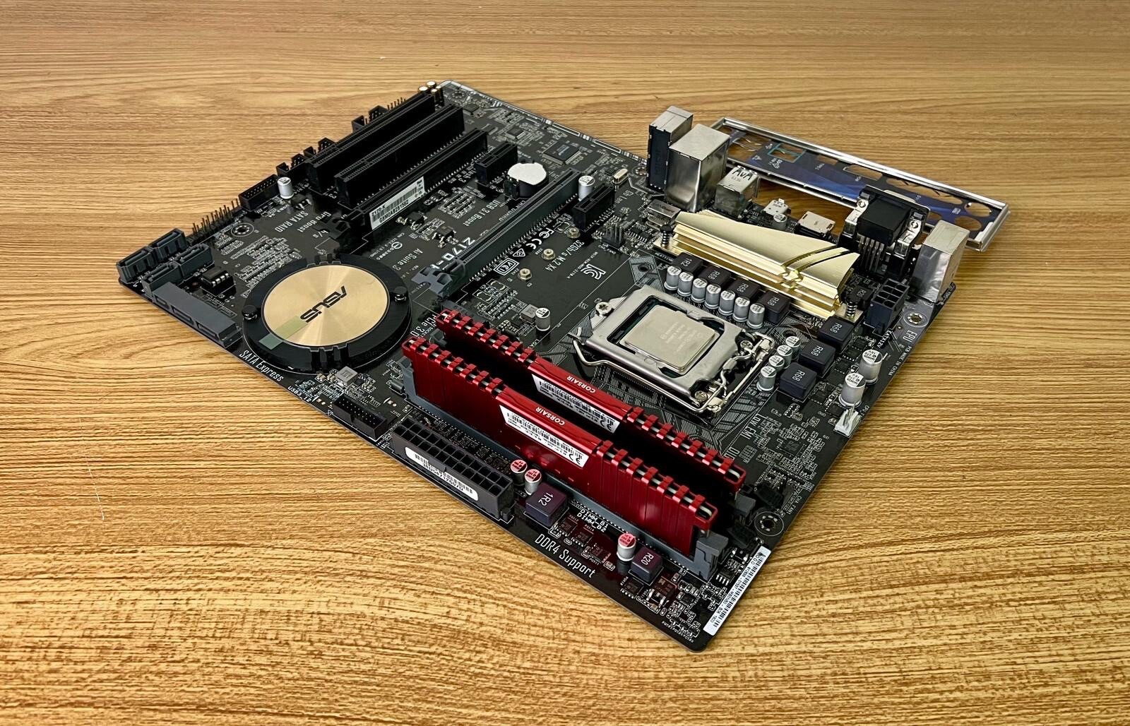 ASUS Z170K MOTHERBOARD,I7 6700K 4.0GHz , 16GB DDR4 RAM I/O BUNDLE
