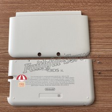For Nintendo 3DS XL 3DS LL Console Housing Shell Top  Bottom Cover Case White