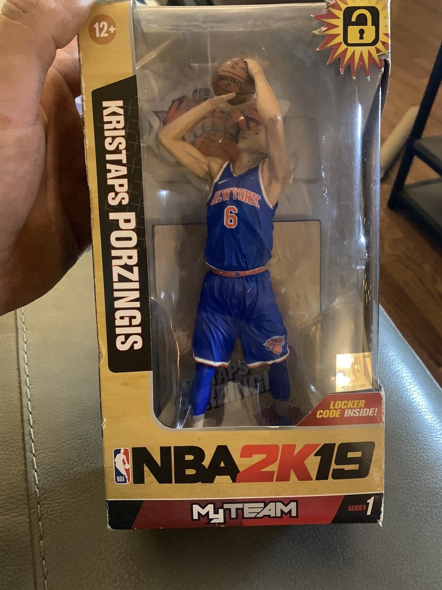 Kristaps Porzingis New York Knicks NBA 2K19 Figure NIB McFarlane