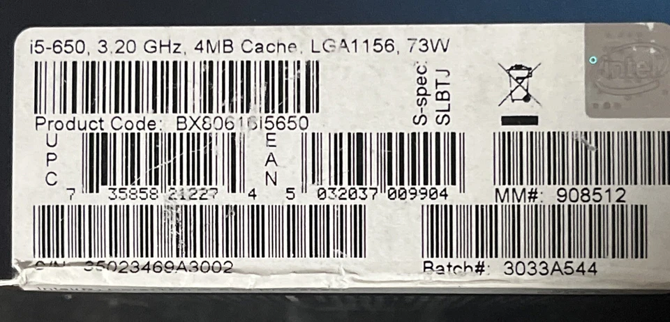 Intel Core i5-650 3.2GHz LGA1156 CPU With Cooler - Image 4 of 4
