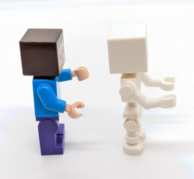 LEGO 21114 Minecraft Lot - Minifigures: Steve, Skeleton & Reddish Brown Cow (min