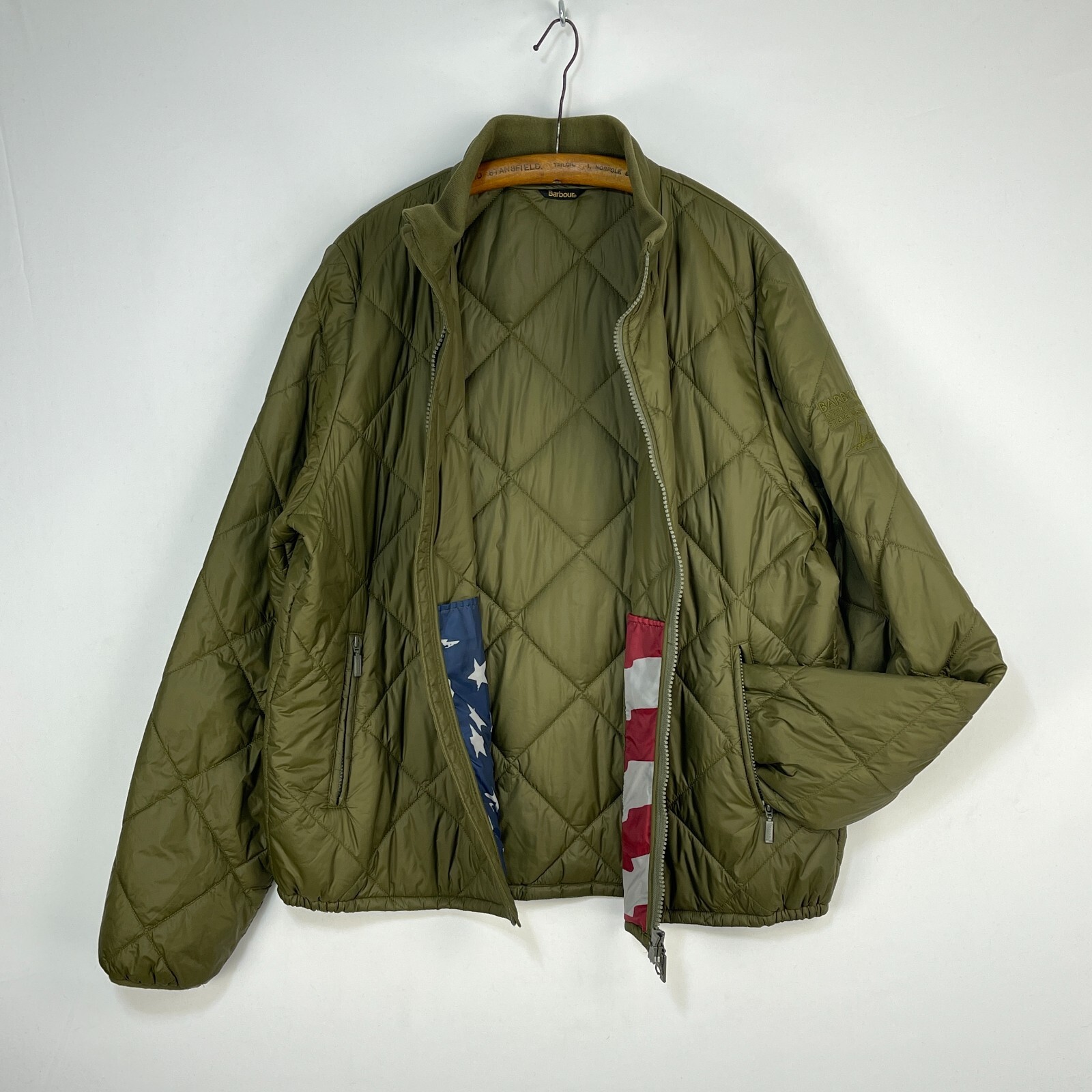 Barbour Steve McQueen Quilted Jacket Mens XXL Green S… Gem