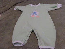 INFANT BABY  BRIGHT FUTURE FLEECE 1 PC   OUTFIT UNISEX  MINT GREEN  3-6 MTS CUTE