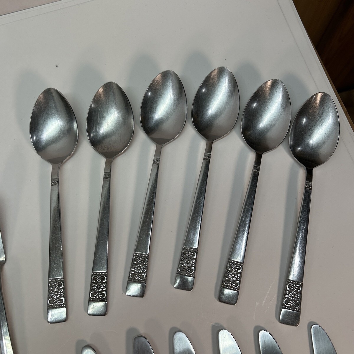 Rebacraft Stainless Japan Reed Barton Medley Floral Vintage 38