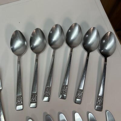 Rebacraft Stainless Japan Reed Barton Medley Floral Vintage 38