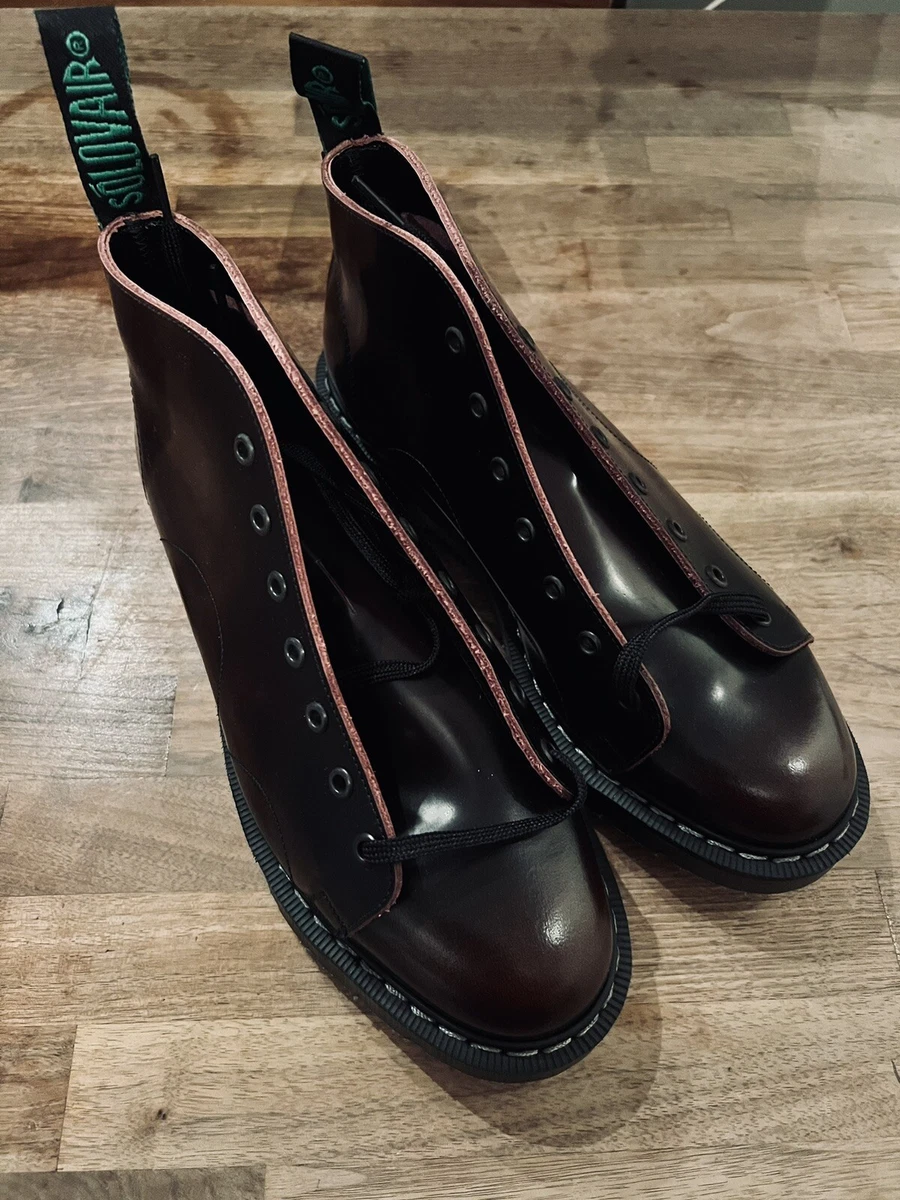 Solovair monkey boots burgundy shop