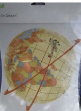 Cricut Iron-On Design Globe Airplane