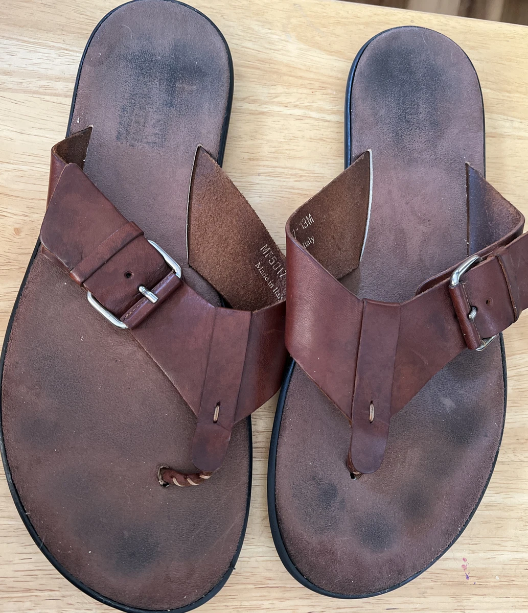 Mens Mercanti Fiorentini Leather Sandals size 13 M Style MF 5017