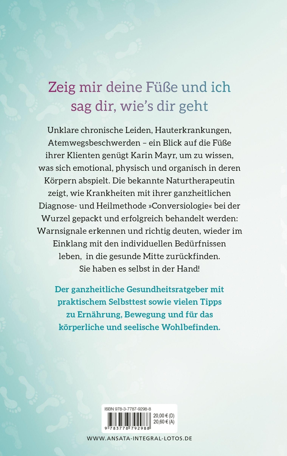 Thumbnail - Die Füße Als Spiegel Der Gesundheit | Karin Mayr | Buch | Farbteil (8