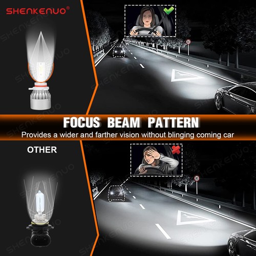 Para Dodge Challenger 2015-2021 Bombillas LED haz alto/bajo + Kit de luces antiniebla - Imagen 8 de 16