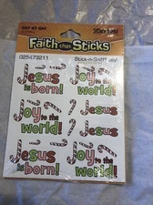 Scratch N Sniff Peppermint Faith That Sticks Joy 6 Full Sheets Christmas Jesus
