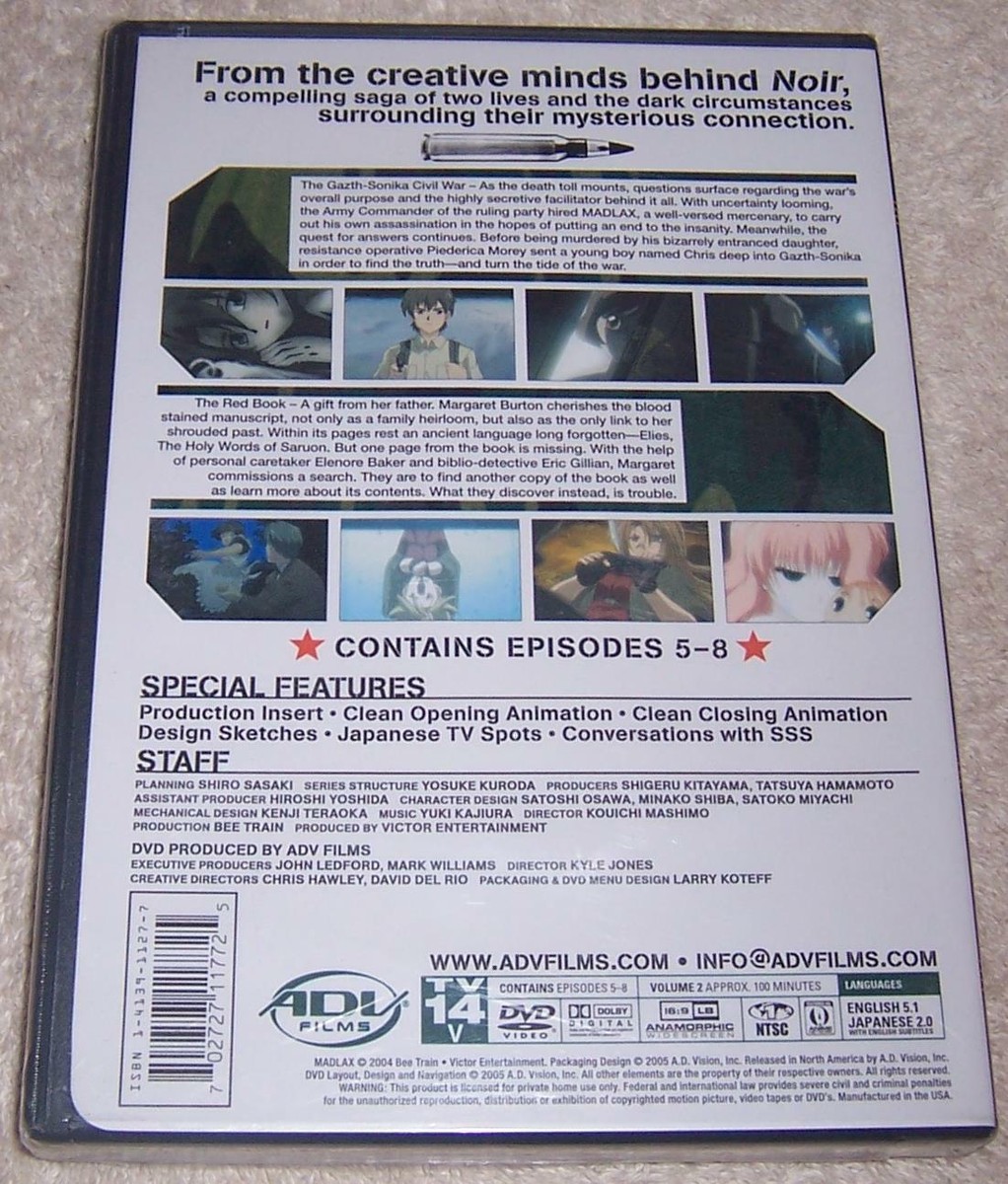 Madlax (Vol. 2 - The Red Book) DVD NEW SEALED 702727117725| eBay