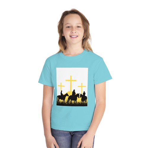 Youth Faith & Horses Graphic Tee - Perfect for Faith-based Events - Picture 34 of 61
