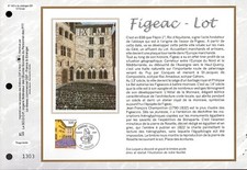 3256++FEUILLET CEF SUR  SOIE 1erJOUR 1999    FIGEAC  LOT