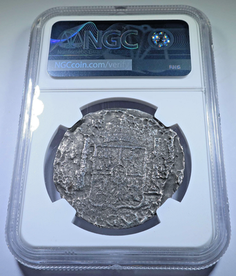 1700's Hartwell Shipwreck Spanish 8 Reales Spanish Genuine NGC