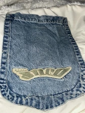 JNCO Blue Jean Vintage Y2K 90s 'The Low Down' Baggy Skater Mens Pocket Cutout