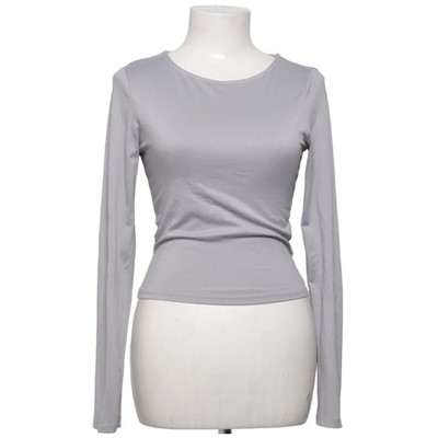 Langarmshirt, Größe: S, Grau, Elasthan/Polyester, Einfarbig, Damen #urc