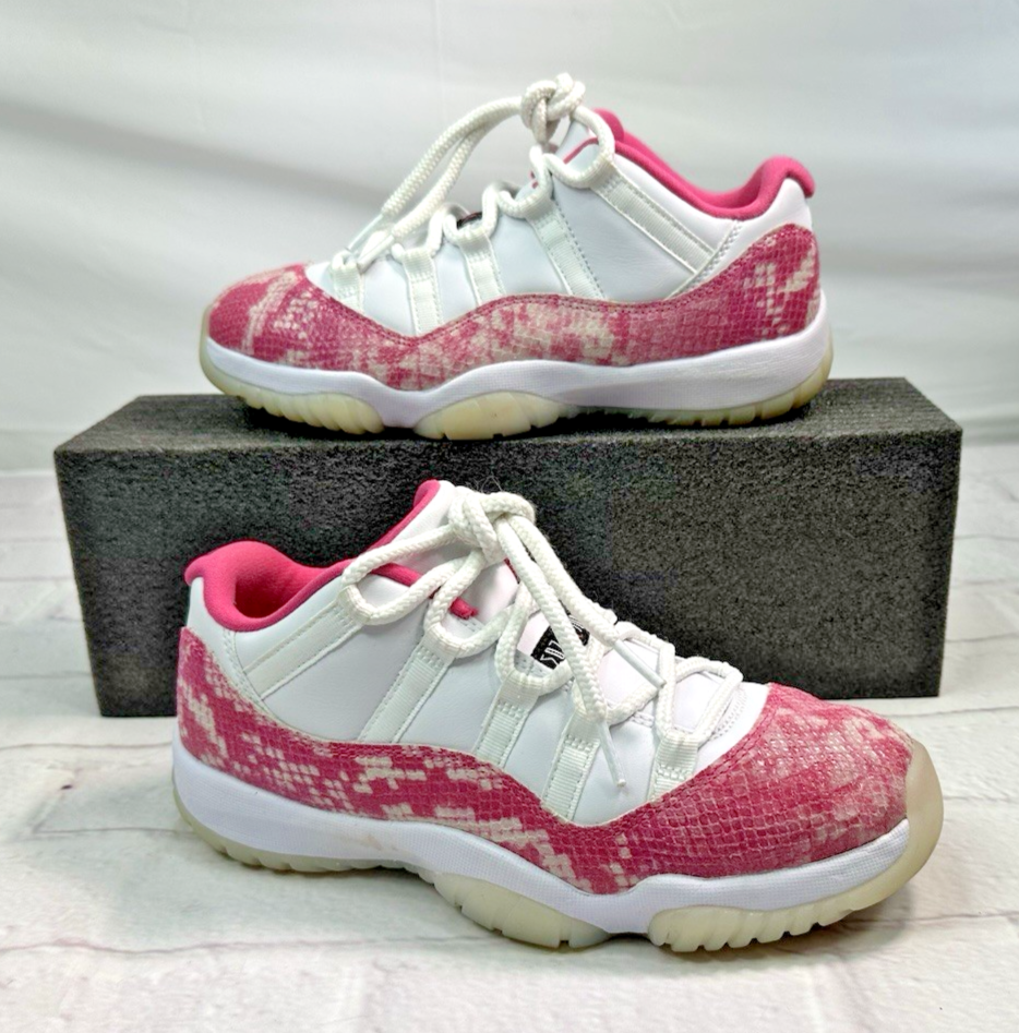 Nike Air Jordan 11 Low Retro XI Pink Snakeskin AH7860-106 Size 7.5