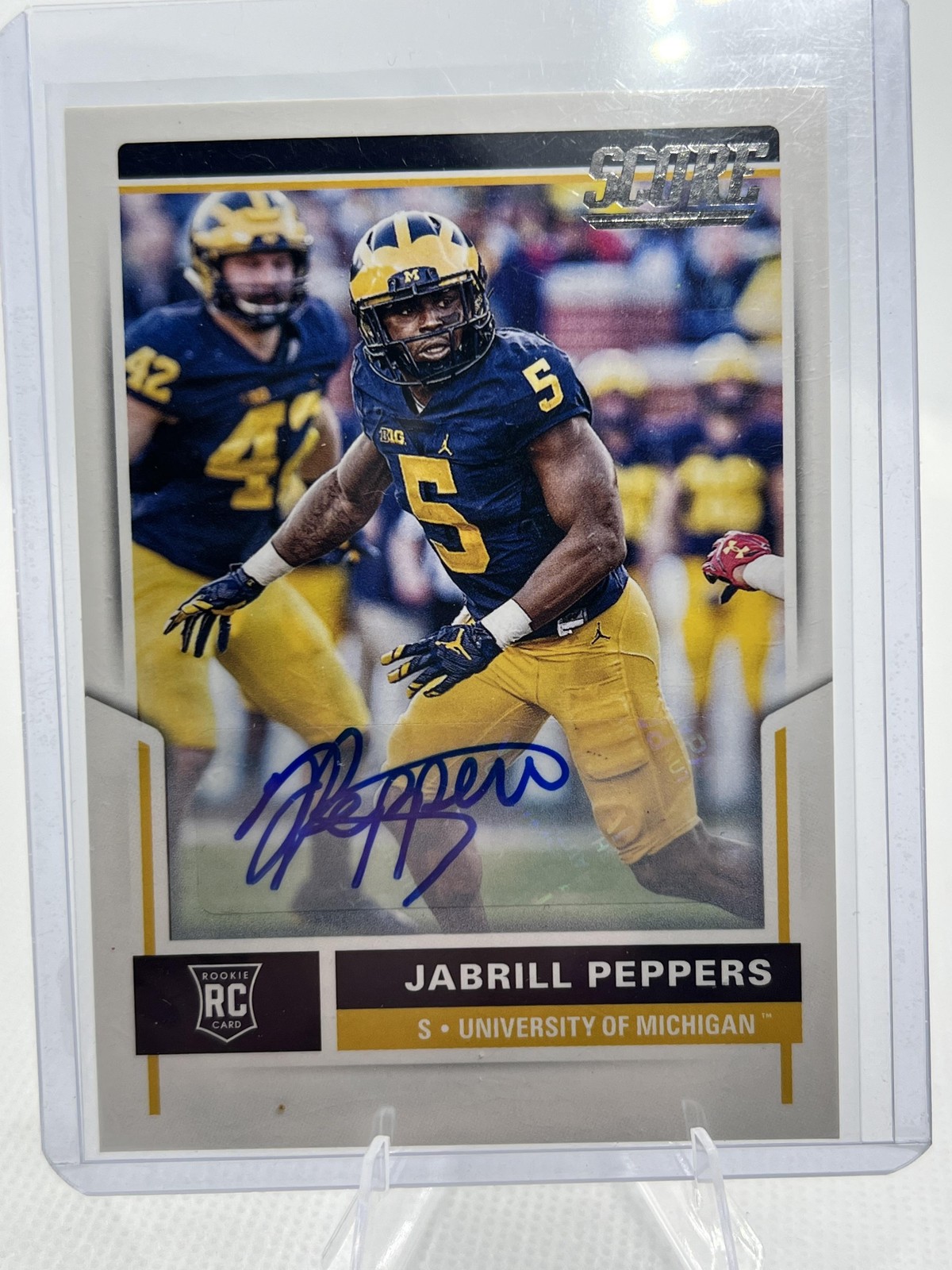 Jabrill Peppers Panini Score #357 Autograph
