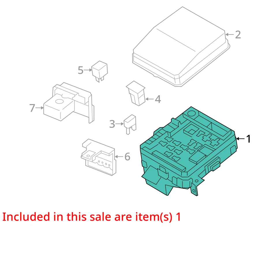 Se adapta a Outlander Sport 2.0 2012-2020 caja de fusibles de motor completa con arnés de cables OEM Foto 4 de 4
