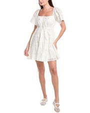 Ganni Embroidered Mini Dress Women's