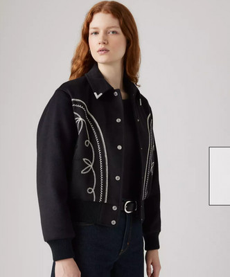 NEW with Tags X-Large LEVIS Women's Rodeo Jacket Embroidered Wool Blend Western
