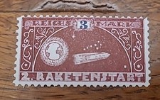 27 - Luftpost Raketenpost 3 Mark * Deutscher Raketenflug