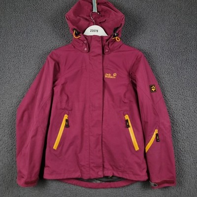 JACK WOLFSKIN Jacket Womens XS UK 8 Purple Texapore Waterproof Rain Coat Hooded