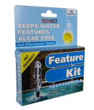 Nishikoi Feature Kit Water Feature Cleaner 16 Tablet Fast Acting Removes Algae