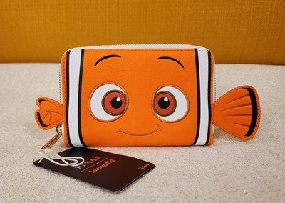 Loungefly Disney Finding Nemo Cosplay 20th Anniversary Zip Around Wallet NEW