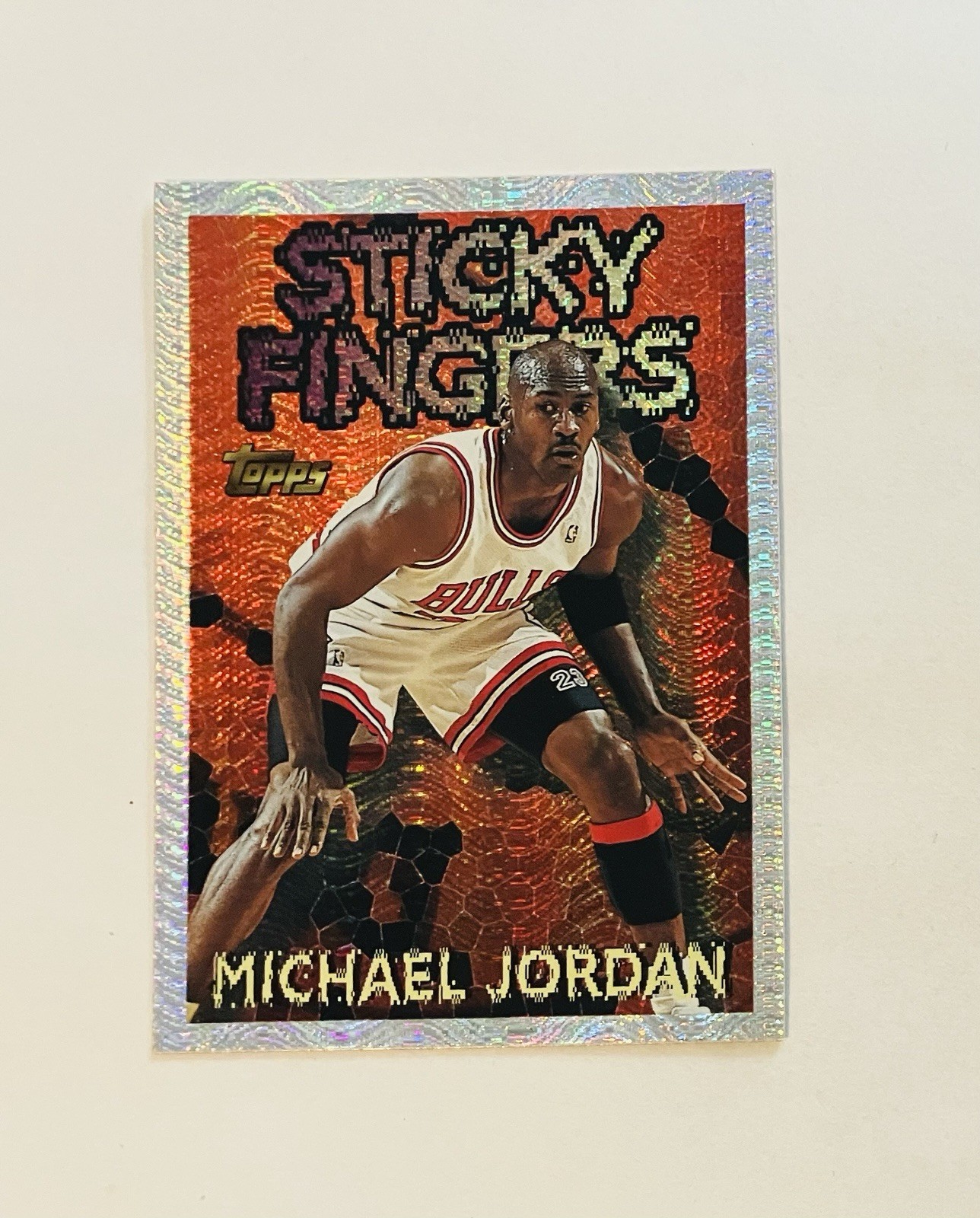 1996-97 Topps - Season's Best Sticky Fingers Michael Jordan #18