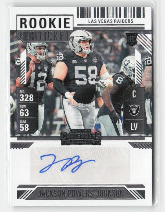 Jackson Powers-Johnson Panini Contenders #297 Base