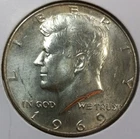 1969-D Kennedy 40% Silver Half Dollar (AU Details)
