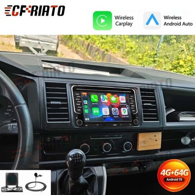 Für VW T6 Caravelle Multivan 2015-2022 Autoradio Android 15 GPS NAVI Carplay KAM