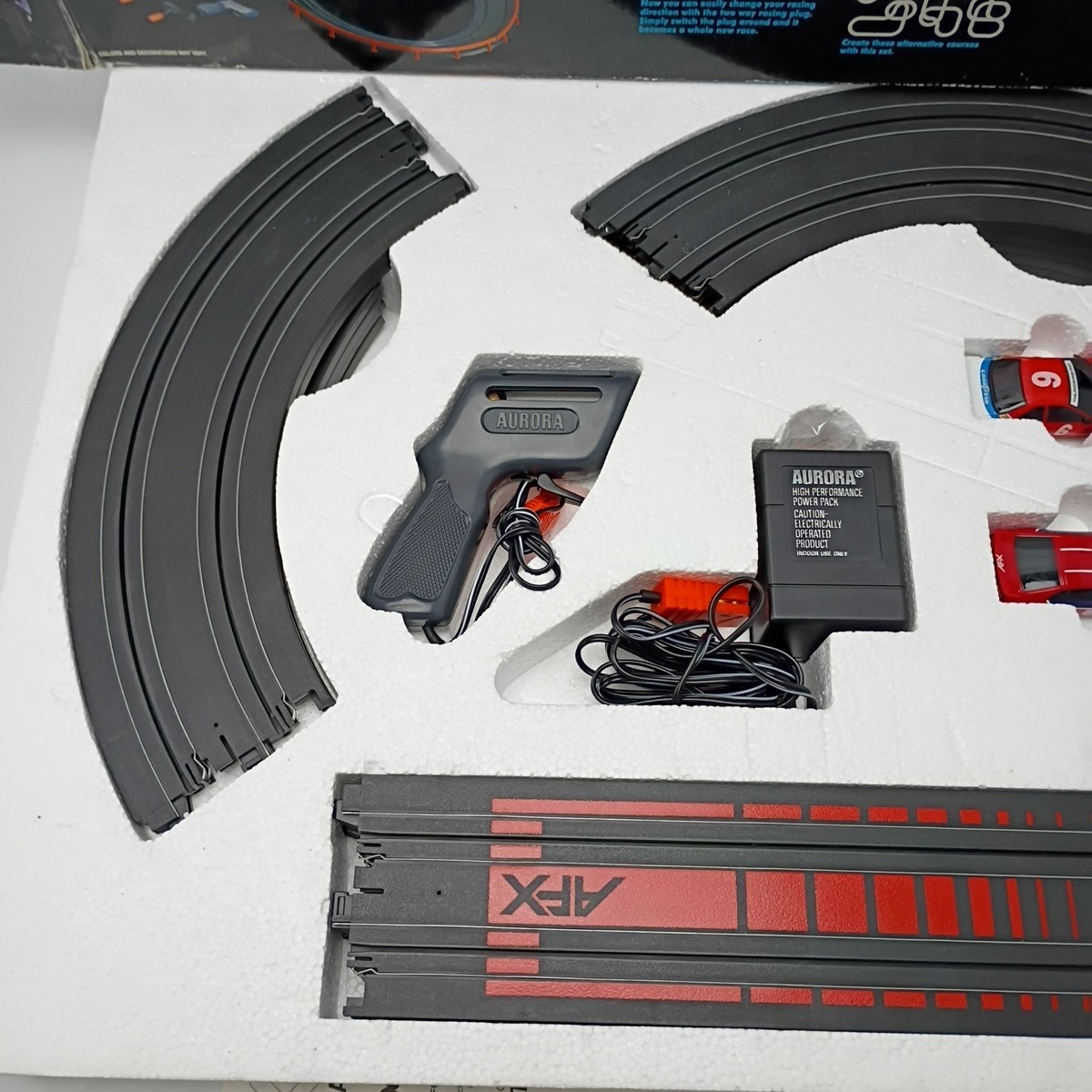 Vintage AFX Super G Plus Challenge 17' Race Car Slot Set 8609 Tomy