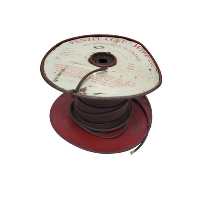 RUNZEL BROWN 2 CONDUCTOR 6 STRAND TINSEL TELEPHONE WIRE 5.2 LBS SPOOL INCLUDED