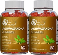  2 pack Ashwagandha Gummies 2000mg Organic Root Extract Supplement Women  Men